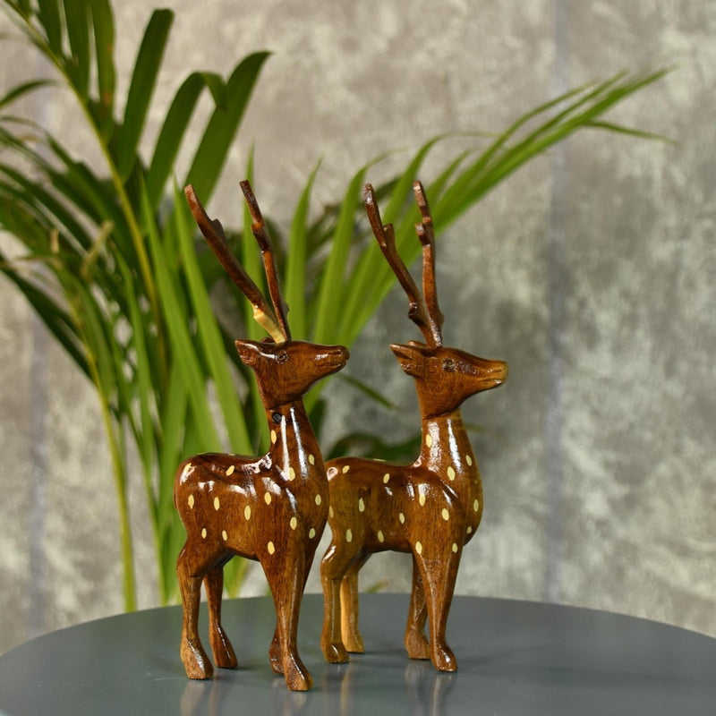 Sowpeace Wooden Dotted Deer: Small Artisan Decor – view 6