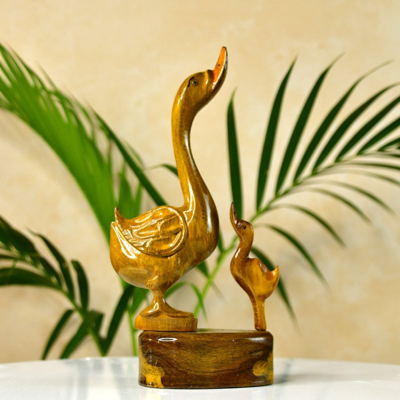 Sowpeace Wooden Duck Set: Artisan Home Decor Accent – view 6