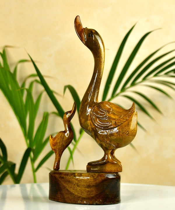 Sowpeace Wooden Duck Set: Artisan Home Decor Accent — image 2