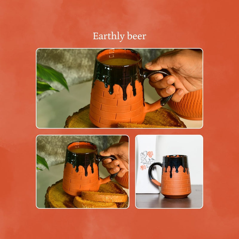 Terracotta Beer Mug: Stylish Home Decor and Kitchenware – view 4
