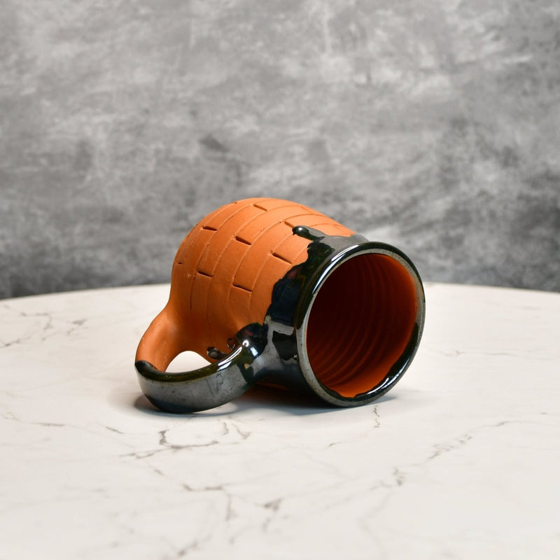 Terracotta Coffee Mug: Artful Fusion for Home and Kitchen – view 6