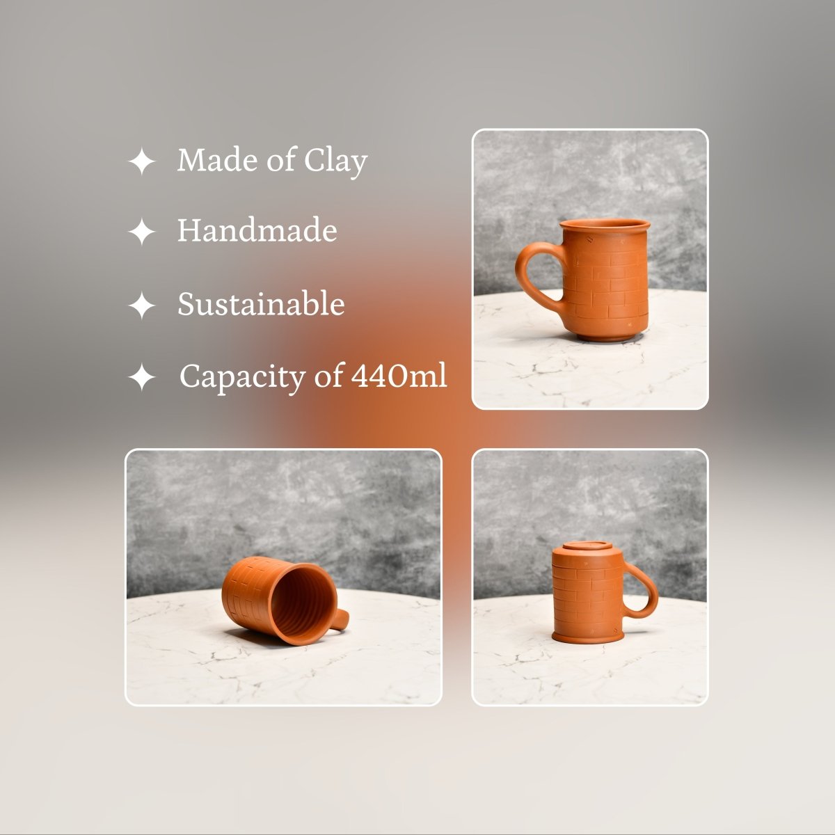 Terracotta Coffee Mug: Stylish, Functional Home & Kitchenware - Utensils - Sowpeace - New Arrivals - Terracotta Coffee mug