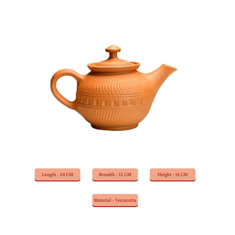Terracotta Kettle: Artisan Charm for Home and Kitchen – view 5