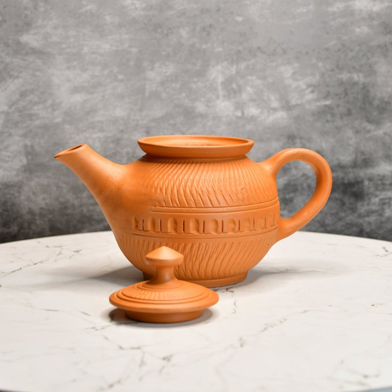 Terracotta Kettle: Artisan Charm for Home and Kitchen – view 6