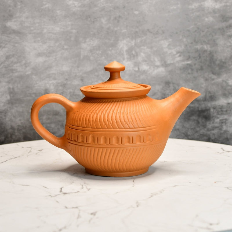 Terracotta Kettle: Artisan Charm for Home and Kitchen – view 1