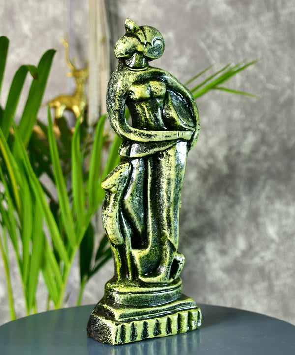 Terracotta Lady with Deer: Artisan Tabletop Home Decor — image 2