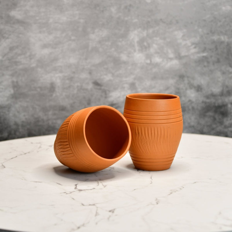 Terracotta Lassi Mug Set: Artisanal Elegance, Functional Design. – view 6