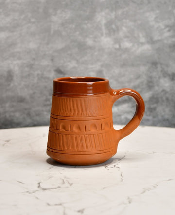 Terracotta Plain Coffee Mug Curved — alternate view