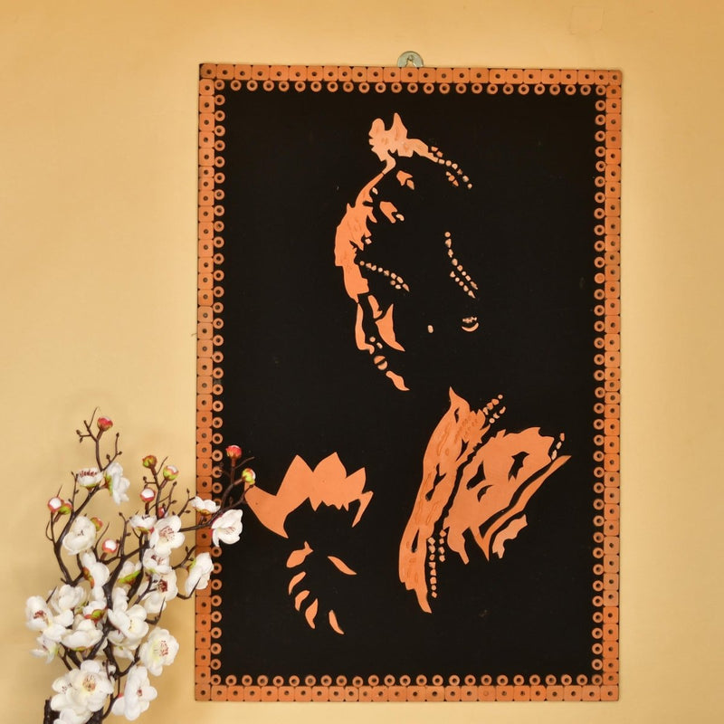 Terracotta Shadowed Lady Wall Art: Artisan Elegance for Home – view 6
