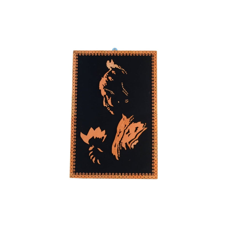 Terracotta Shadowed Lady Wall Art: Artisan Elegance for Home – view 7