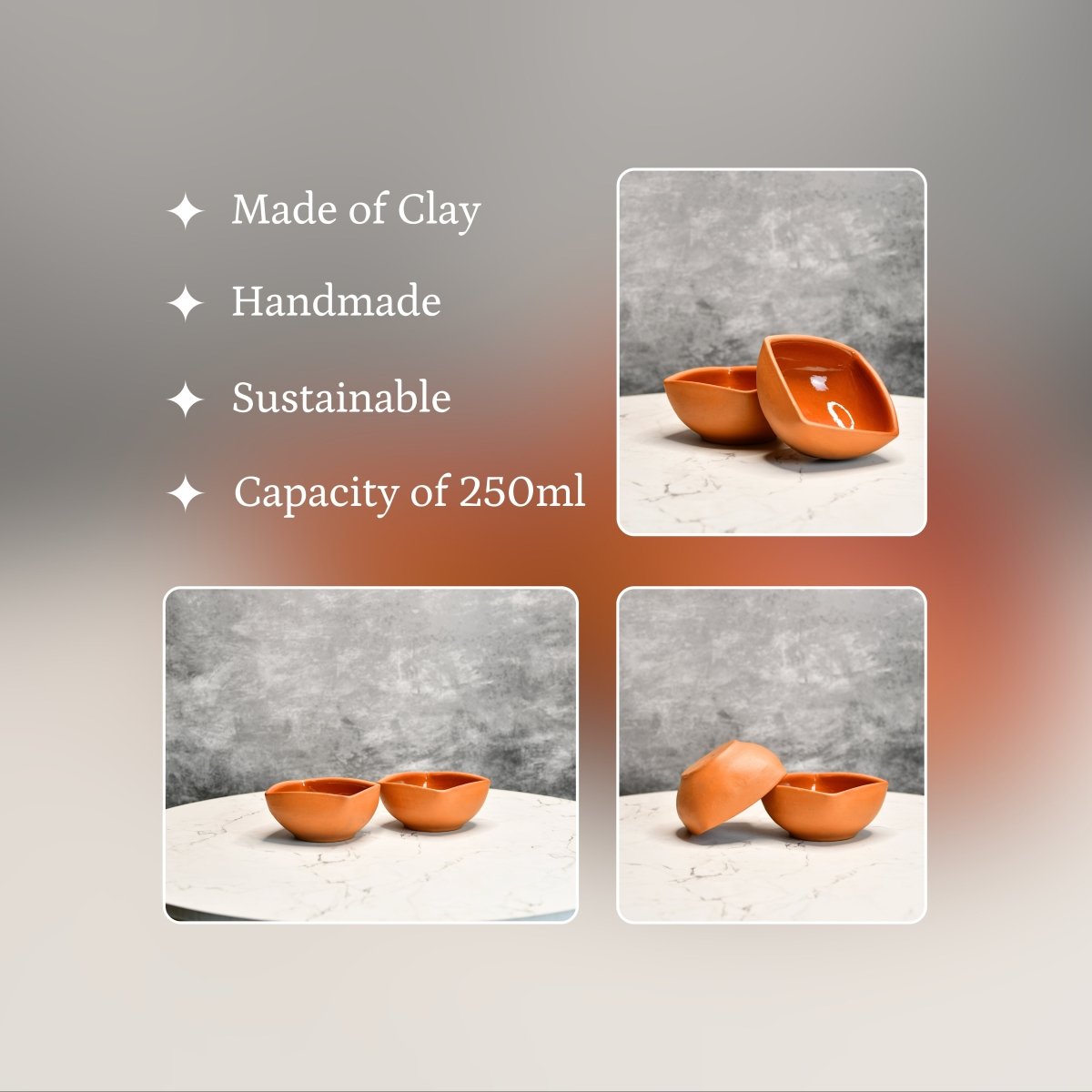 Terracotta Square Serving Bowl: Artistic Kitchen Elegance - Utensils - Sowpeace - bowls - New Arrivals