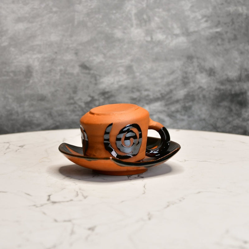 Terracotta Tea Cup Leaf – view 2
