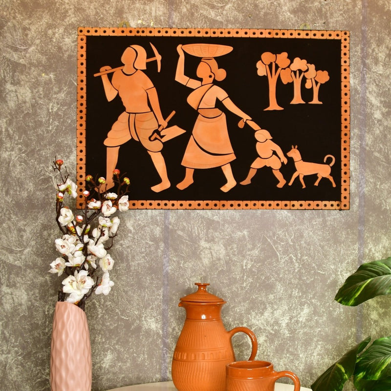 Terracotta Tribal Couple: Artisan Home Decor Statement – view 6