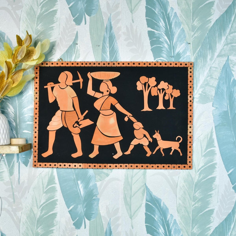 Terracotta Tribal Couple: Artisan Home Decor Statement – view 1