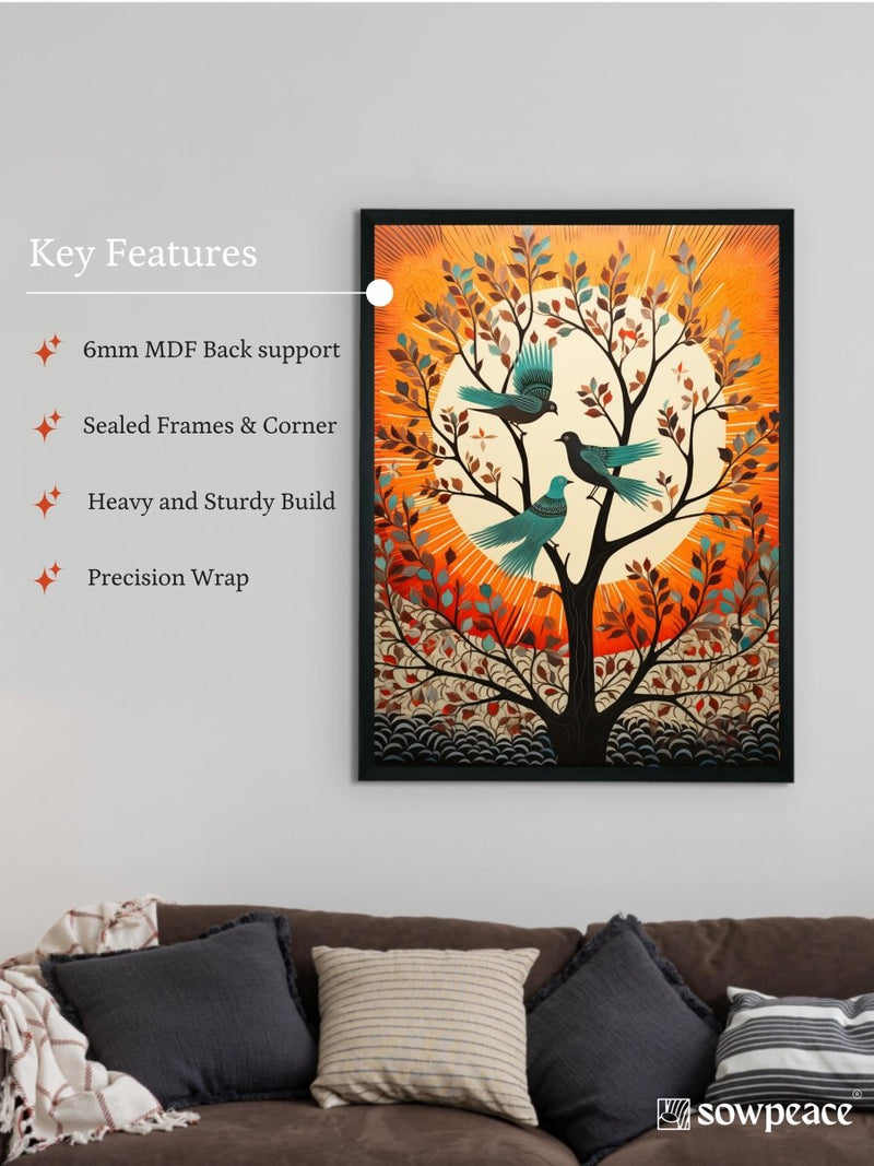Trio Take Flight: Sowpeace Handcrafted Modern Art – Premium Canvas Prints for Stylish and Contemporary Home Decoration – view 6