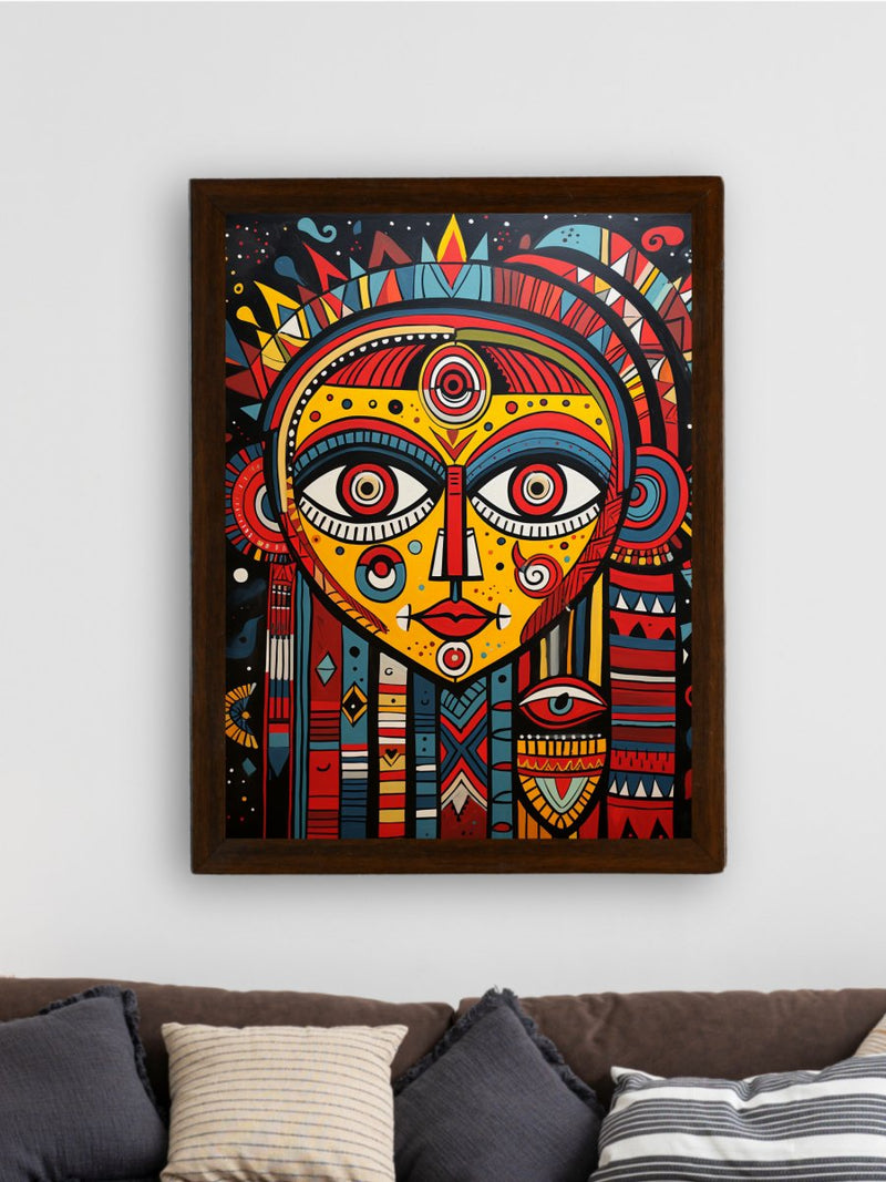 Unveiling Inner Worlds: Sowpeace Handcrafted Canvas – Premium Indian-Inspired Art for Modern and Stylish Home Decoration – view 3