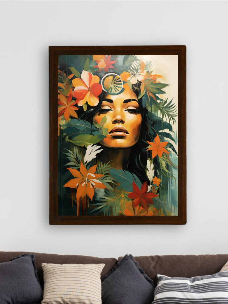 Unwind with Floral Dreams: Sowpeace Handcrafted Canvas Prints – Premium Indian-Inspired Art for Modern and Stylish Interiors – view 3