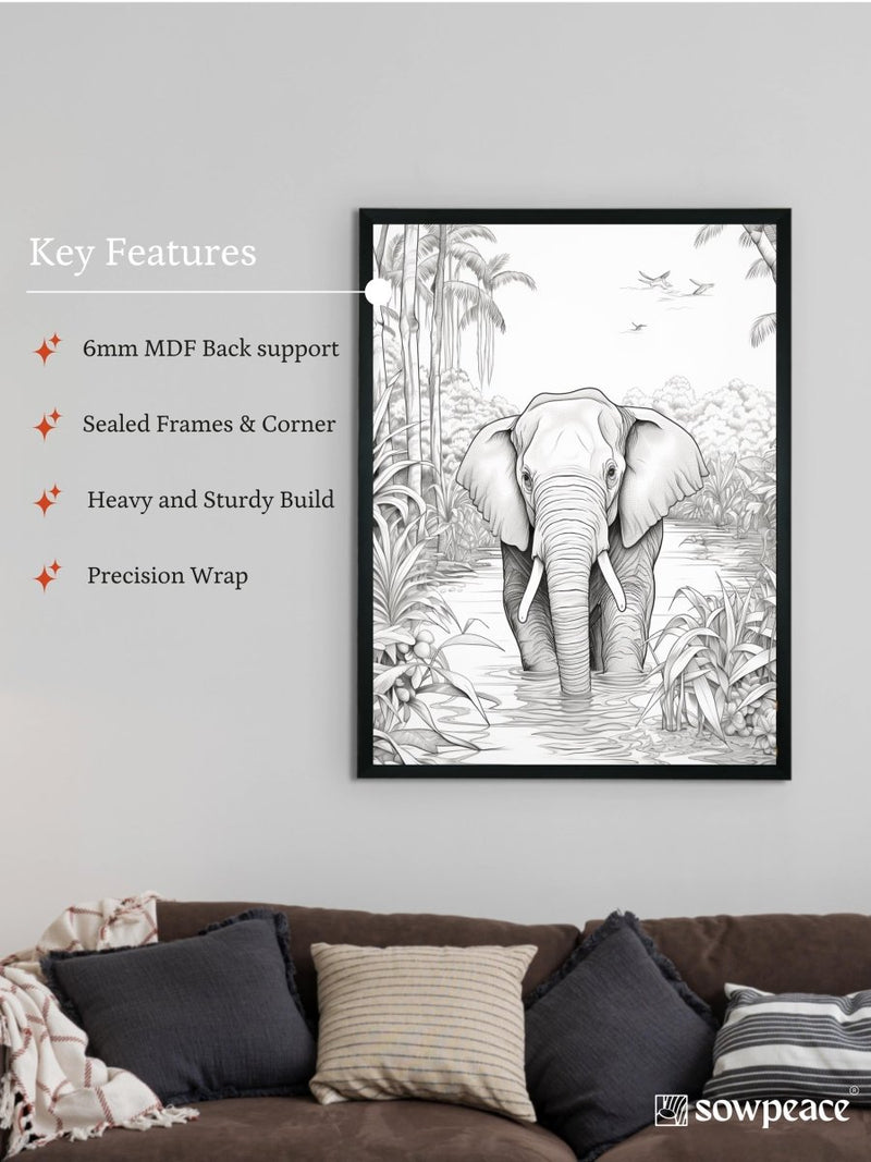 Unwind with Nature's Rhythm: Sowpeace Handcrafted Prints – Premium Indian-Inspired Canvas Art for Elegant Home Decor – view 6