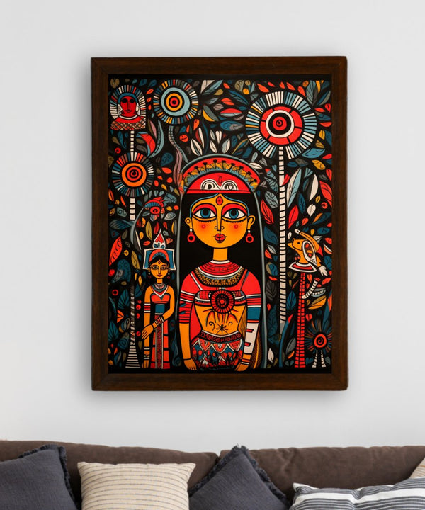 Whispers of Confidence: Sowpeace Handcrafted Canvas – Premium Indian-Inspired Art for Modern and Stylish Home Decor — image 3