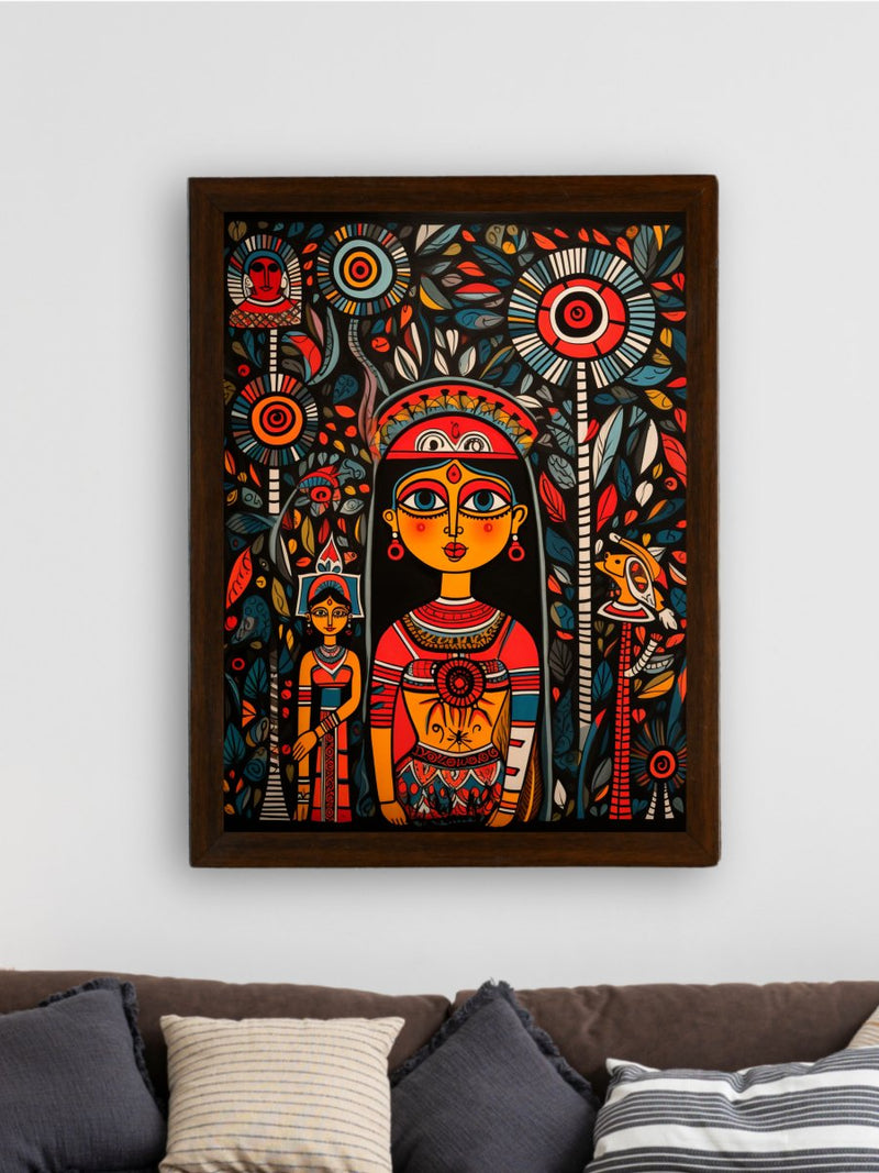 Whispers of Confidence: Sowpeace Handcrafted Canvas – Premium Indian-Inspired Art for Modern and Stylish Home Decor – view 3