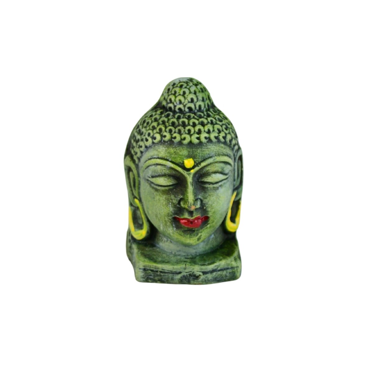 White Terracotta Buddha Head: Artisan Home Decor - terracotta tabletop - Sowpeace - Buddha - God Idols
