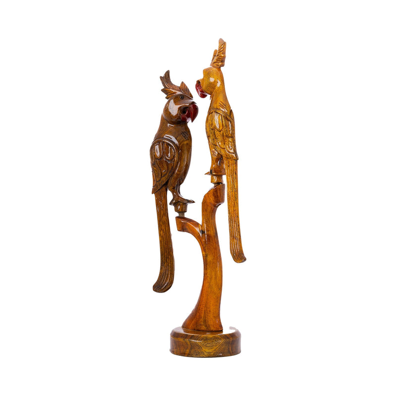 Sowpeace Wooden Parrot Set: Artisan Tabletop Decor – view 4
