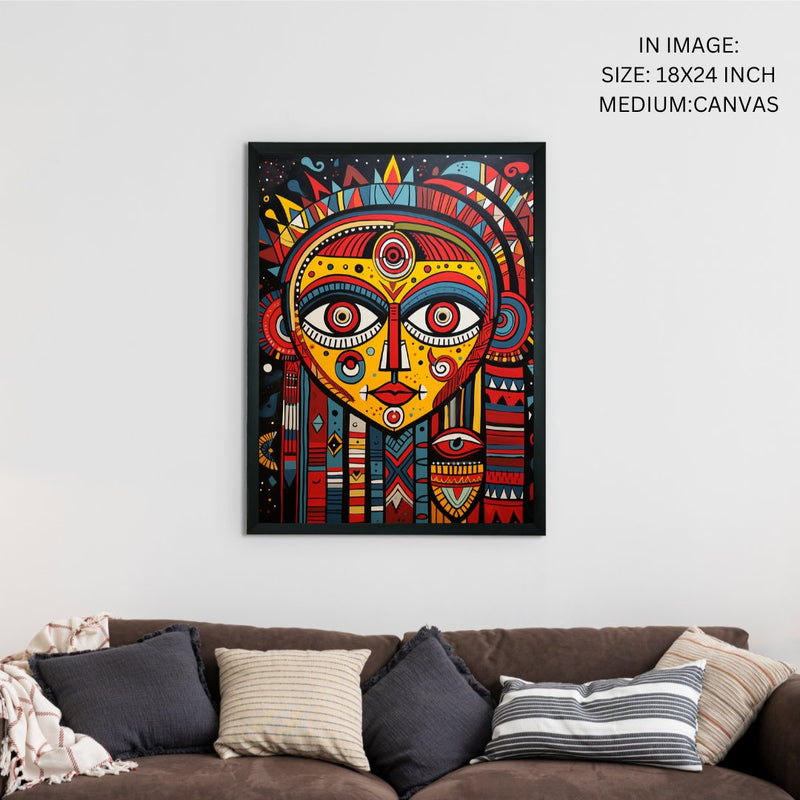 Unveiling Inner Worlds: Sowpeace Handcrafted Canvas – Premium Indian-Inspired Art for Modern and Stylish Home Decoration – view 5