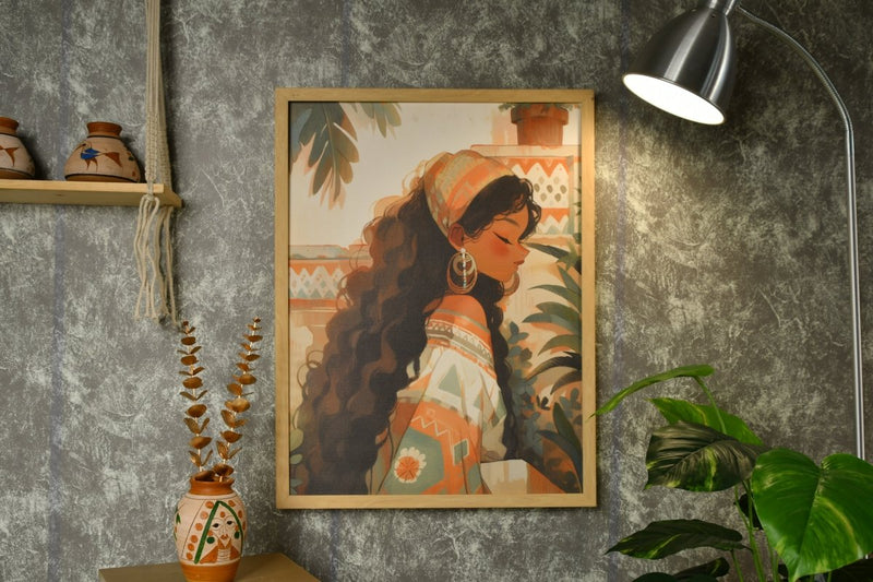 Sowpeace's Handcrafted Boho Sunny Day Abstract Wall Art – Premium Set of 2, Indian-Inspired Canvas Decor – view 3