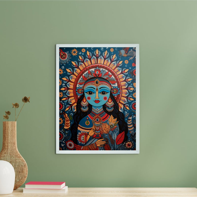 Find Your Inner Peace: Sowpeace Radha Print – Premium Indian-Inspired Canvas Art for Elegant and Spiritual Home Decor – view 1