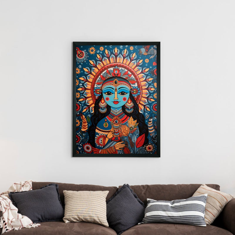 Find Your Inner Peace: Sowpeace Radha Print – Premium Indian-Inspired Canvas Art for Elegant and Spiritual Home Decor – view 2
