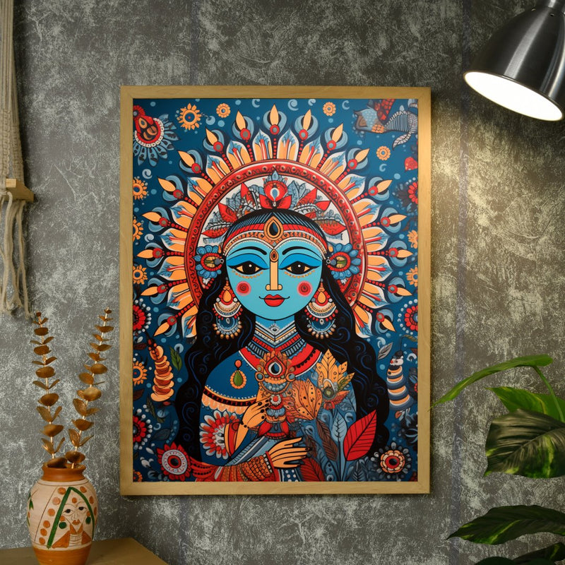 Find Your Inner Peace: Sowpeace Radha Print – Premium Indian-Inspired Canvas Art for Elegant and Spiritual Home Decor – view 4