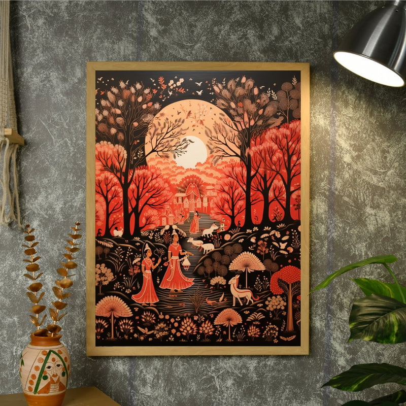 Find Your Rural Harmony: Sowpeace Handcrafted Canvas Prints – Premium Indian-Inspired Art for Elegant Home Decor – view 4