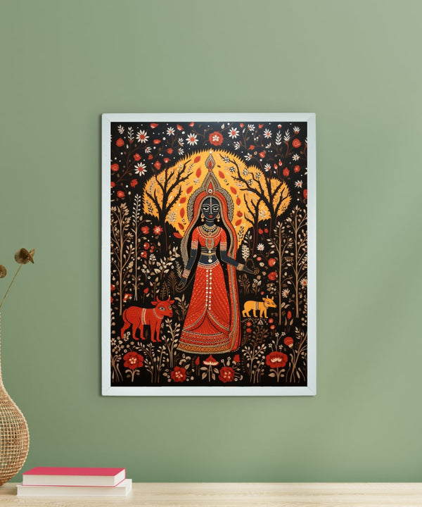 Find Your Flame: Sowpeace Handcrafted Abstract Print – Premium Indian-Inspired Canvas Art for Stylish Home Interiors — main view