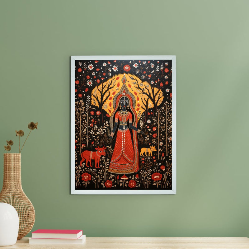 Find Your Flame: Sowpeace Handcrafted Abstract Print – Premium Indian-Inspired Canvas Art for Stylish Home Interiors – view 1
