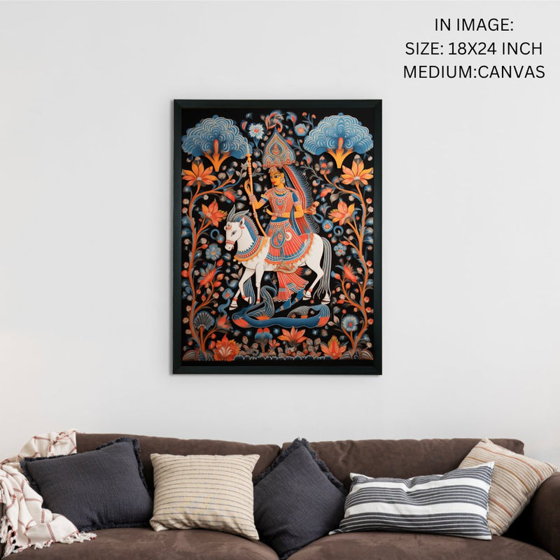 Find Your Inner Rider: Sowpeace Handcrafted Abstract Art – Premium Indian-Inspired Canvas Print for Modern Decor – view 5