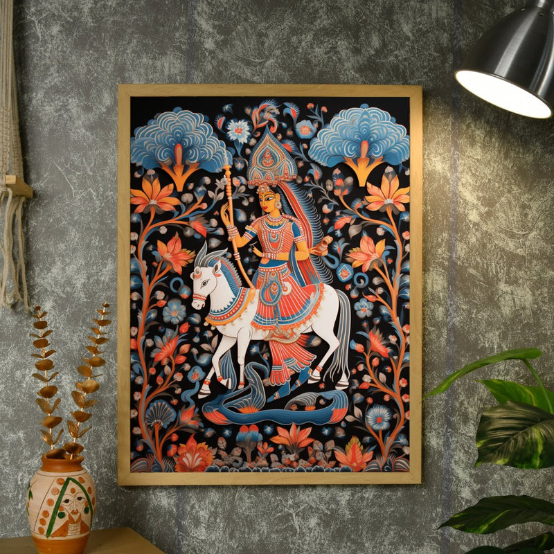 Find Your Inner Rider: Sowpeace Handcrafted Abstract Art – Premium Indian-Inspired Canvas Print for Modern Decor – view 4