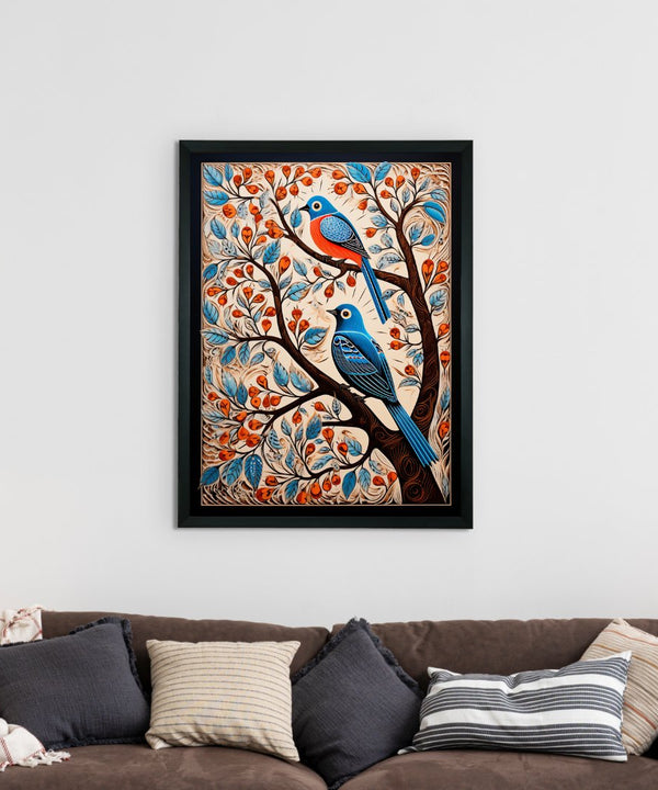 Unwind with Nature's Dance: Sowpeace Handcrafted Wall Prints – Premium Indian-Inspired Art for Elegant and Peaceful Decor — image 2