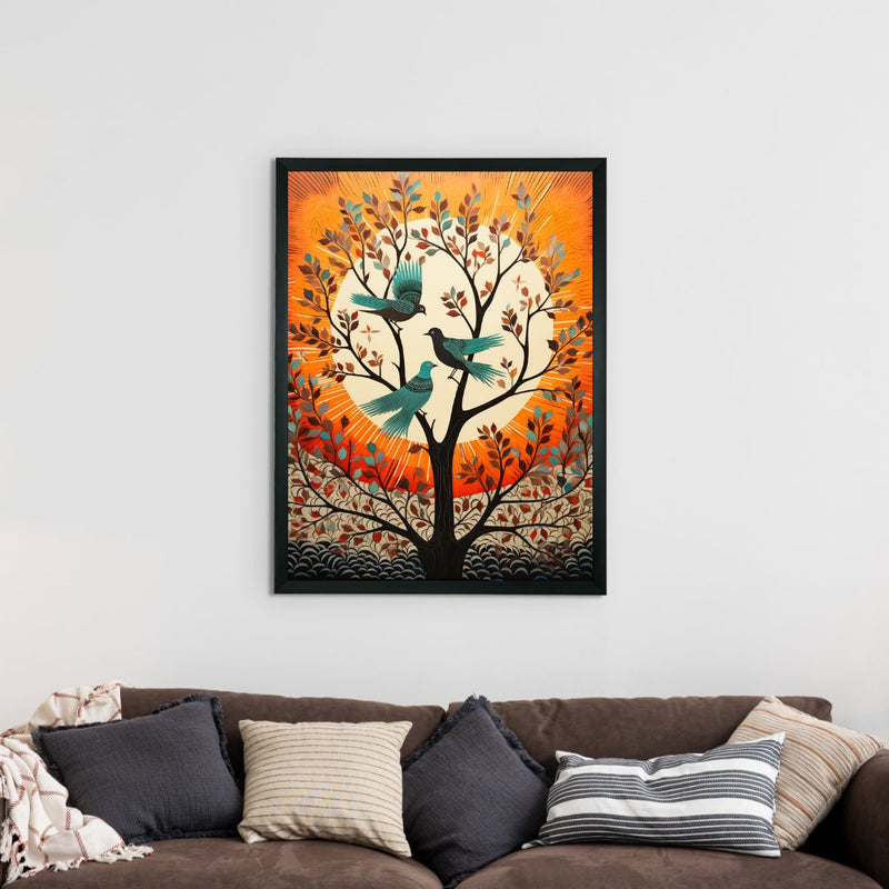 Trio Take Flight: Sowpeace Handcrafted Modern Art – Premium Canvas Prints for Stylish and Contemporary Home Decoration – view 2