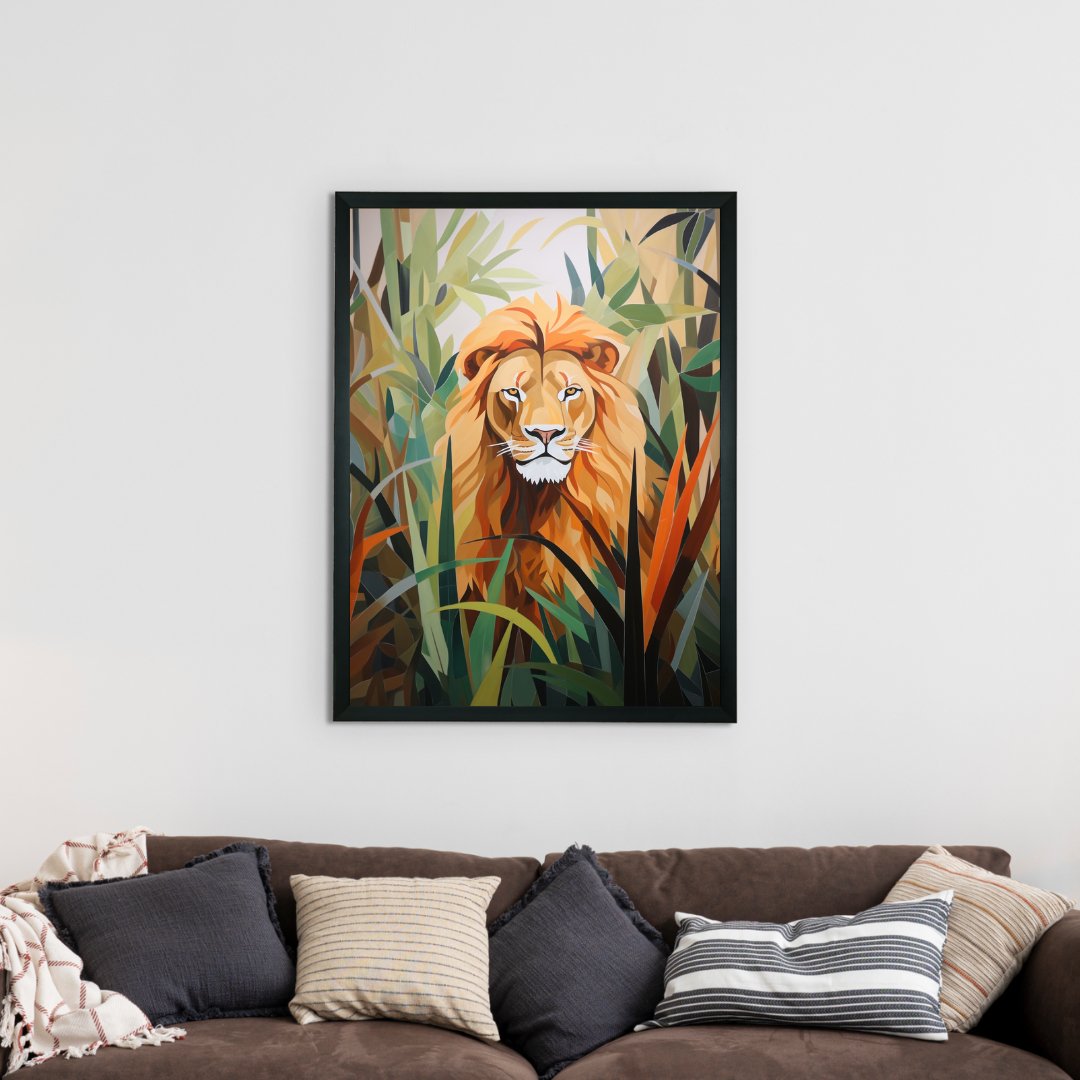 Sowpeace Lion Canvas: Majestic Home Decor Wall Art Print -Wall painting-Chitran by sowpeace-Sowpeace Lion Canvas: Majestic Home Decor Wall Art Print-CH-WRT-L1-Sowpeace