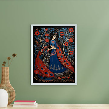 Sowpeace Radiance: Women & the Peacock Spirit -Wall painting-Chitran by sowpeace-Sowpeace Radiance: Women & the Peacock Spirit-CH-WRT-MWBP-Sowpeace