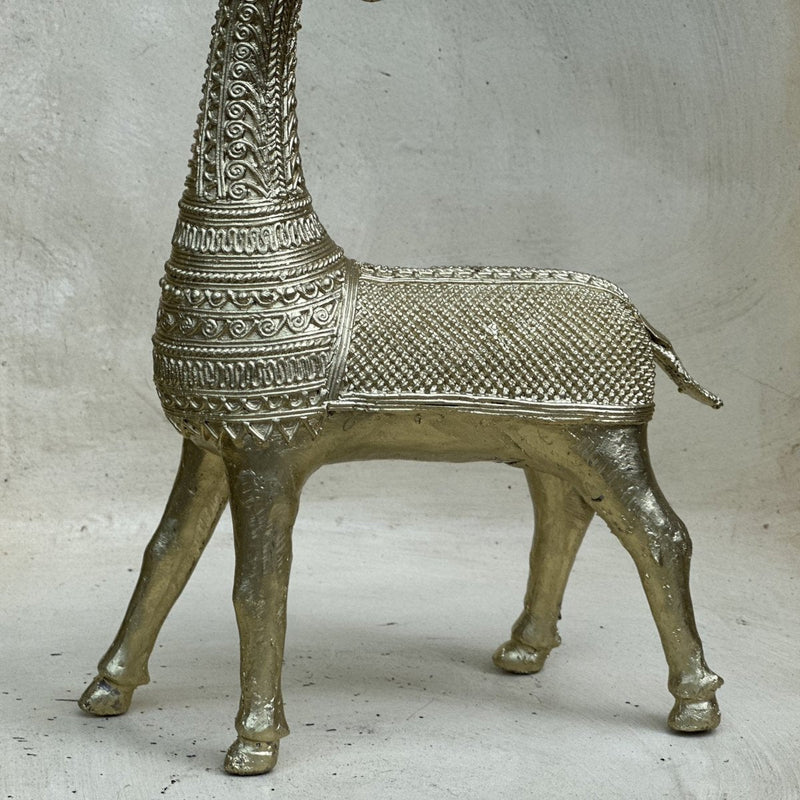 Unique Brass Dhokra Deer Pair Decor – view 4